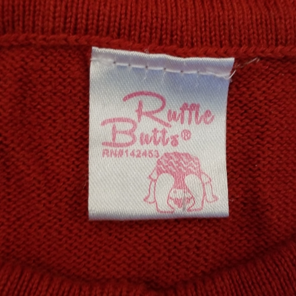 Red Ruffled Cardigan - Picture 2 of 6